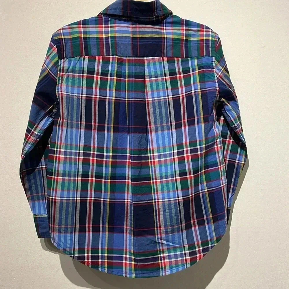 Ralph Lauren Long Sleeve Plaid Button Down Shirt Boys 3T - Picture 5 of 7